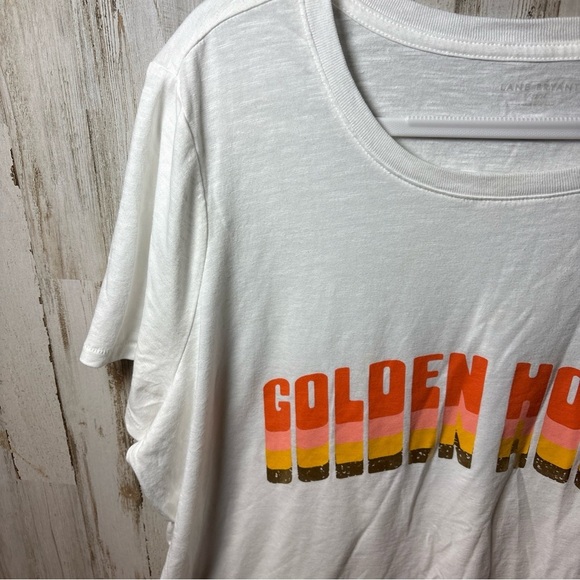 Lane Bryant Women's Sz 22/24 Golden Hour Graphic TShirt Cotton Blend White - Picture 3 of 15